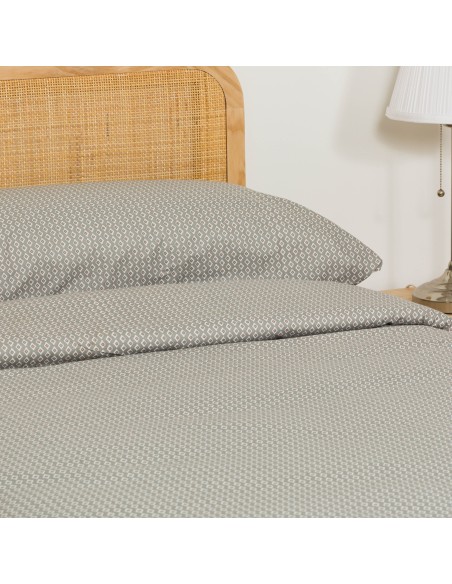 Funda nórdica algodón Sassy verde seco