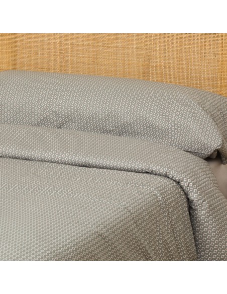 Funda nórdica algodón Sassy verde seco