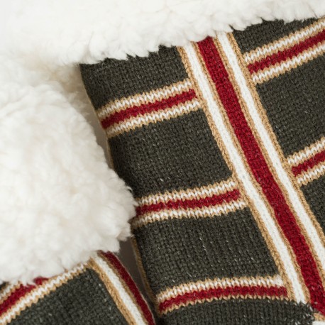 Calcetines hombre Cuadro Nelby verde caceria