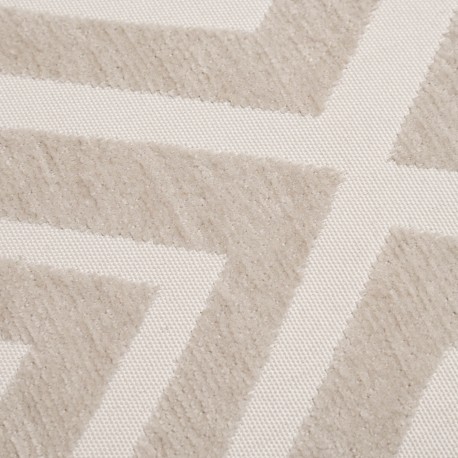 Cojín jacquard chenilla Feria perla - funda + relleno