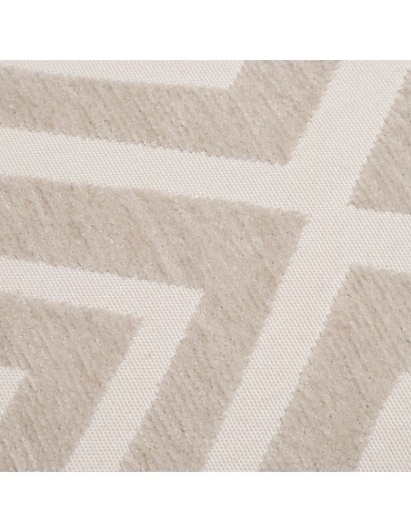 Cojín jacquard chenilla Feria perla - funda + relleno