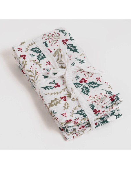 Set 4 servilletas Holly