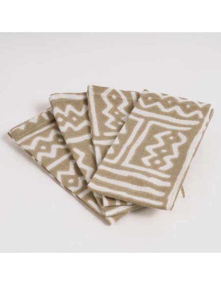 Set 4 servilletas Vinuesa arena