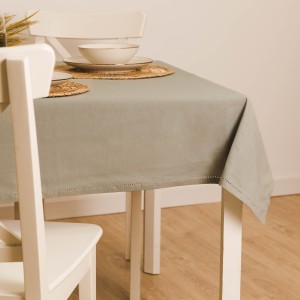 Mantel antimanchas algodón liso