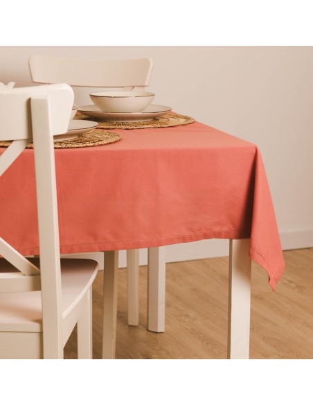 Mantel antimanchas algodón liso