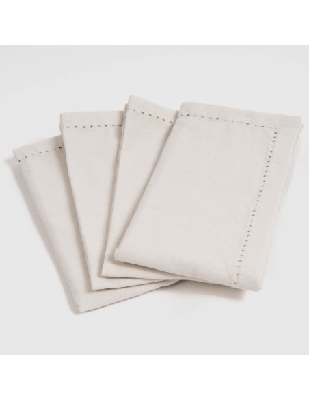 Set 4 servilletas lisas