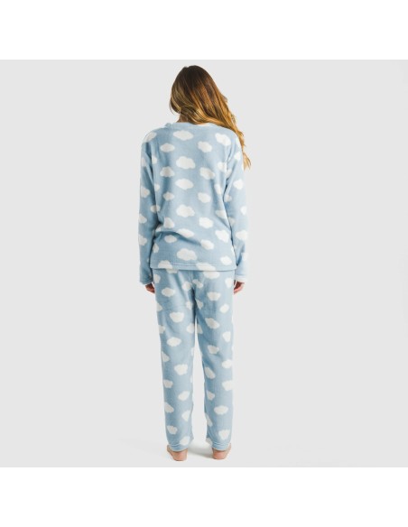 Pijama coral Nubecita celeste