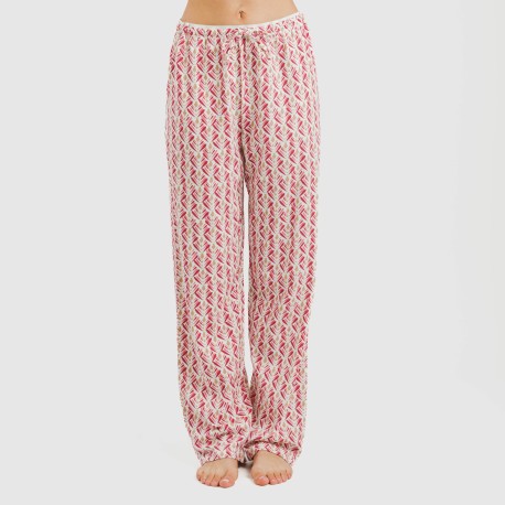 Pijama largo algodón Eurico marsala