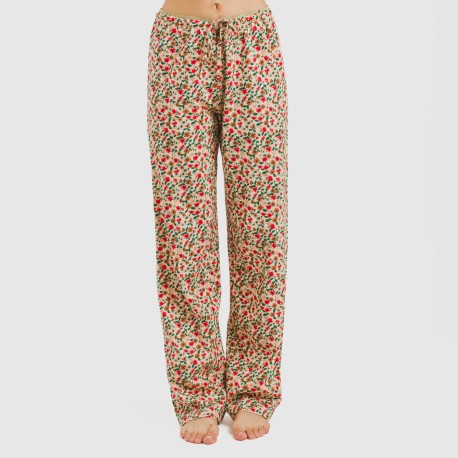 Pijama largo algodón Musa verde