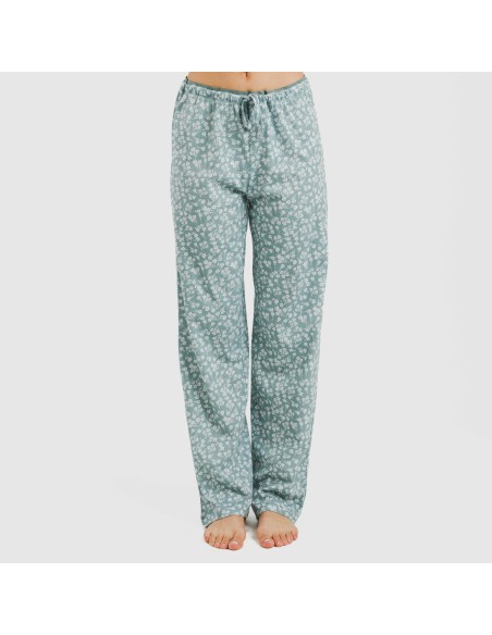 Pijama largo algodón Oniris indigo
