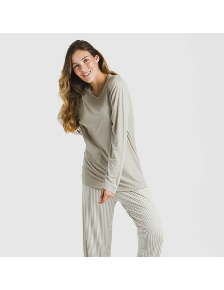 Pijama largo mujer soft Raya Kodac arena