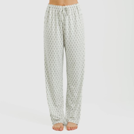 Pijama largo mujer soft Remo verde