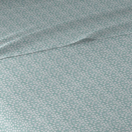 Juego de sábanas algodón Maddy verde tiffany