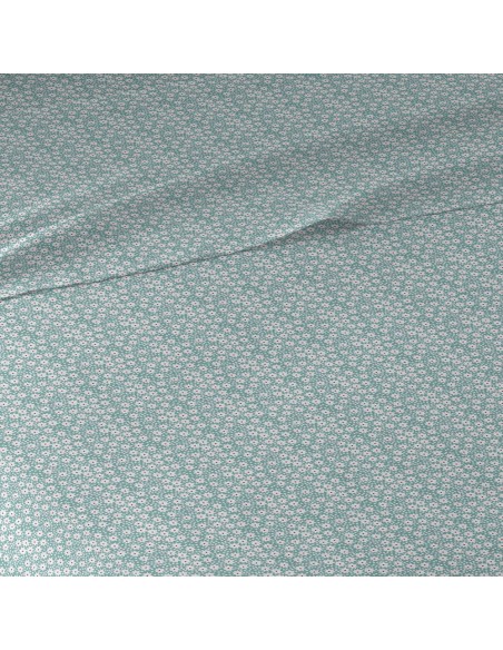 Juego de sábanas algodón Maddy verde tiffany