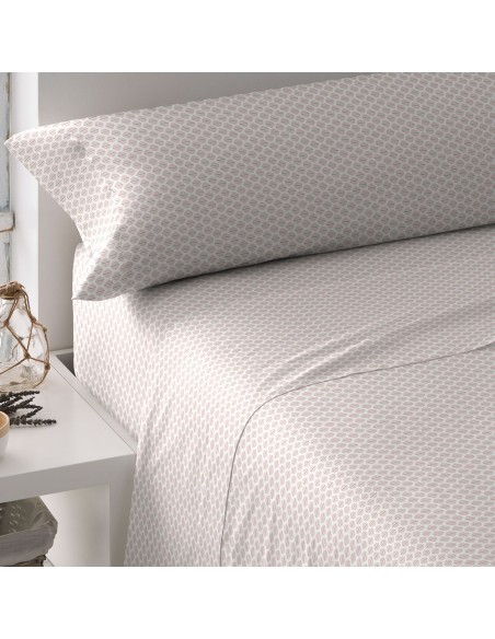 Juego de sábanas algodón Dune malva