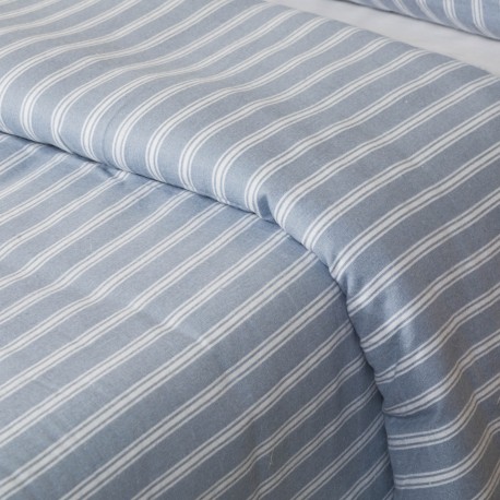 Funda nórdica franela Raya Marsella indigo