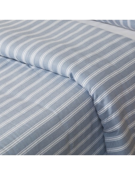 Funda nórdica franela Raya Marsella indigo