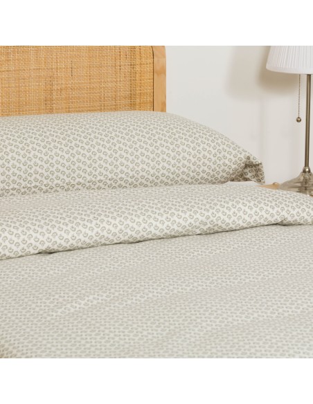 Funda nórdica franela Diana verde tiffany