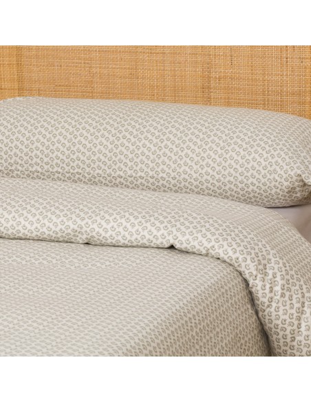 Funda nórdica franela Diana verde tiffany