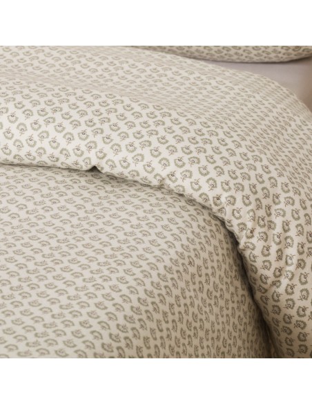 Funda nórdica franela Diana verde tiffany