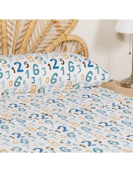 Juego de sábanas franela Numbers