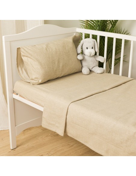 Juego de sábanas franela lisas cuna