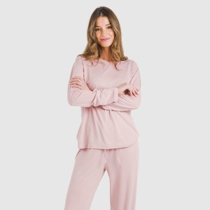 Pijama largo mujer soft liso