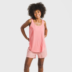 Pijama corto algodón Sassy coral 2