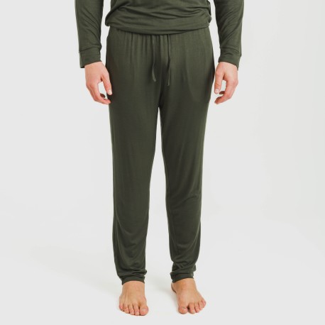 Pijama largo viscosa hombre liso