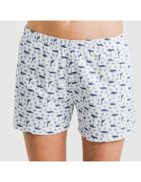 Pijama corto algodón Saachi azul