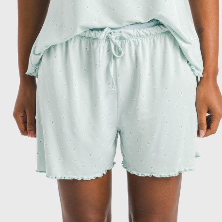 Pijama tirantes mujer soft Banita celeste