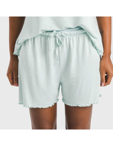 Pijama tirantes mujer soft Banita celeste