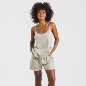 Pijama tirantes mujer soft Susanita arena 2