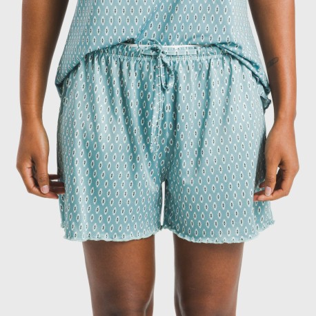 Pijama tirantes mujer soft Walia agua marina