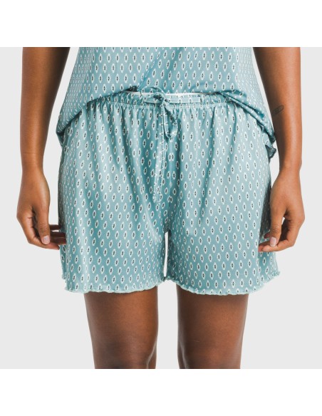 Pijama tirantes mujer soft Walia agua marina