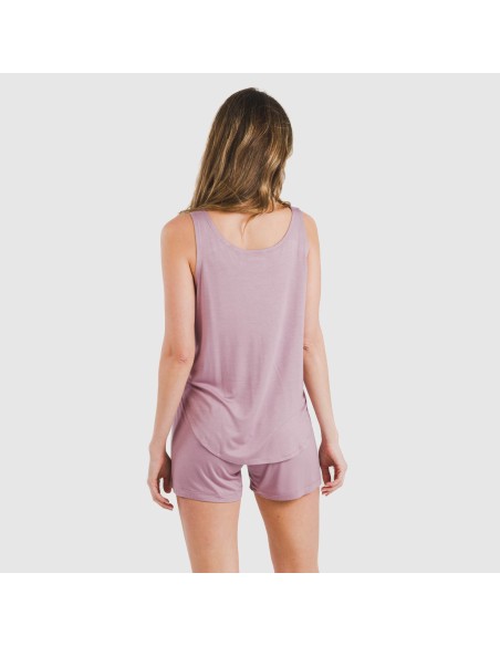 Pijama tirantes mujer viscosa liso