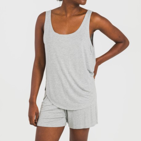 Pijama tirantes mujer viscosa liso