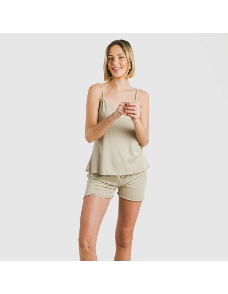 Pijama tirantes mujer soft liso