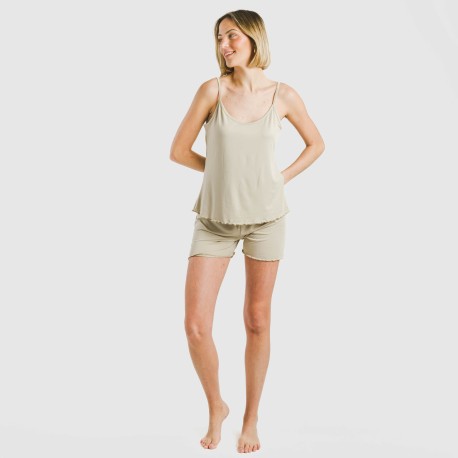 Pijama tirantes mujer soft liso