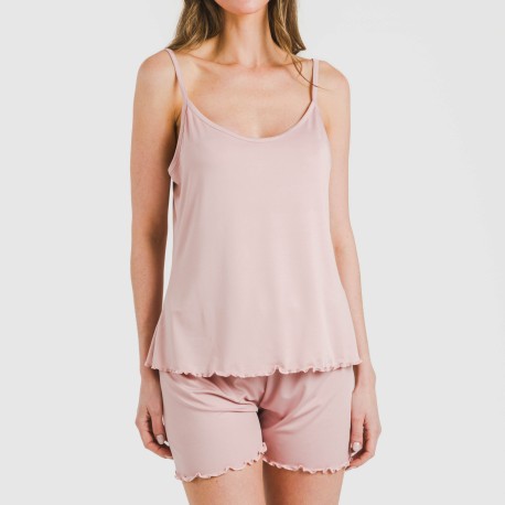 Pijama tirantes mujer soft liso