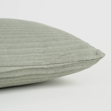 Cojín cuadrante New Ondas ante liso 50x50 - funda + relleno