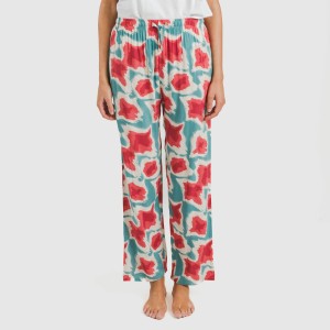 Pantalón viscosa Prometeo agua marina 2