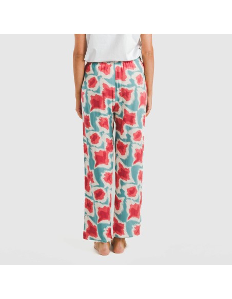 Pantalón viscosa Prometeo agua marina