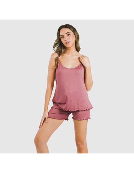 Pijama tirantes mujer soft liso