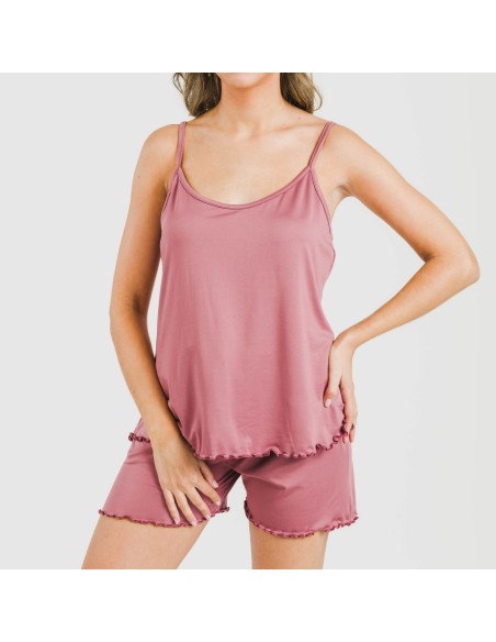 Pijama tirantes mujer soft liso