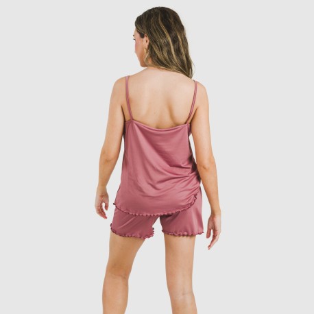 Pijama tirantes mujer soft liso