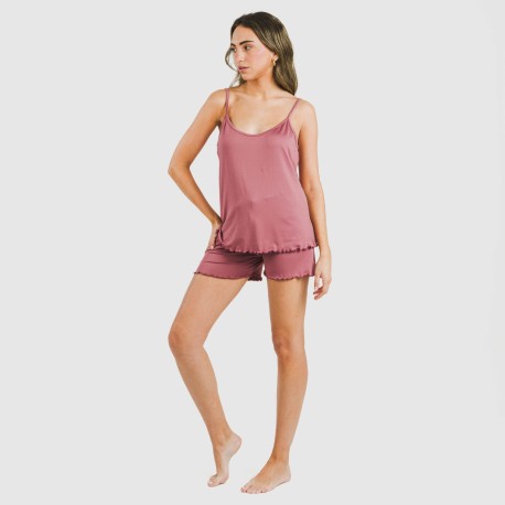 Pijama tirantes mujer soft liso