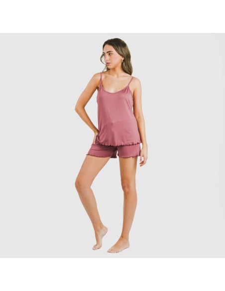 Pijama tirantes mujer soft liso