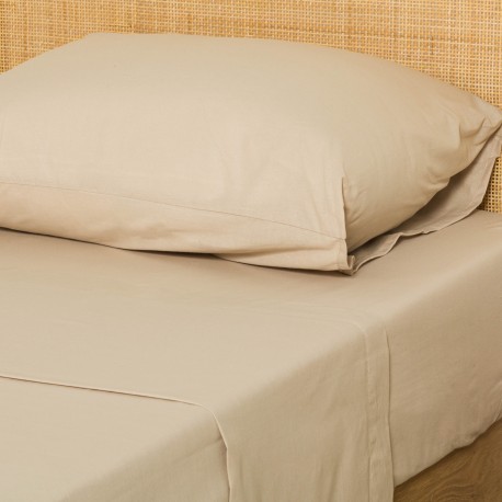 Juego de sábanas algodón Percal lisa