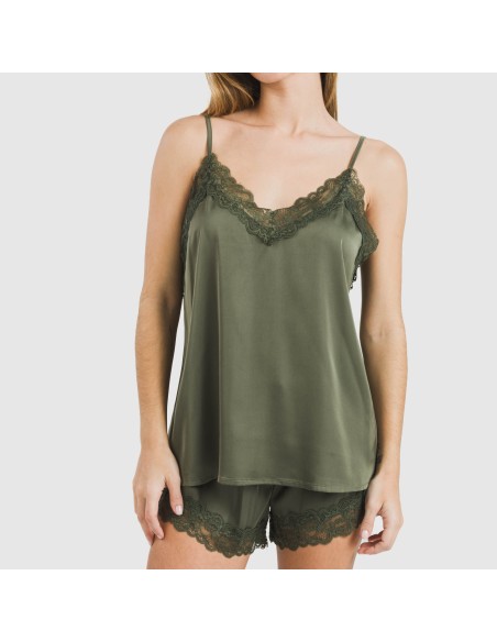 Pijama tirantes mujer satén Friday liso